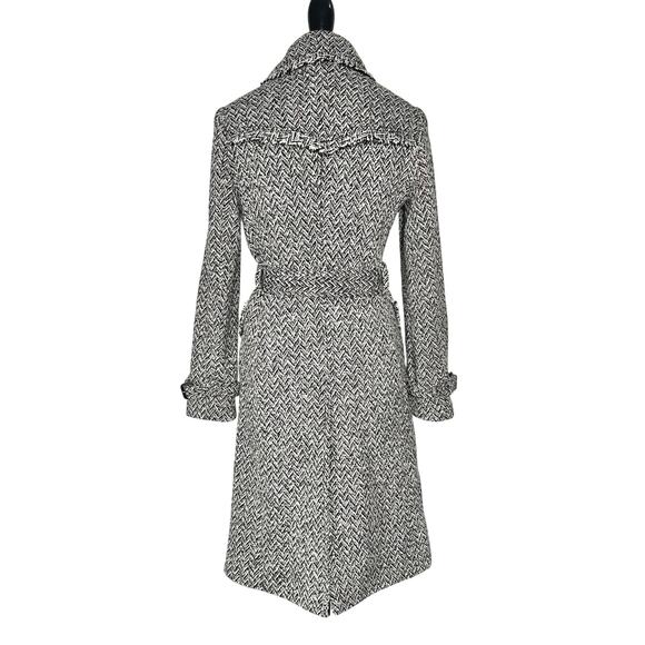 Banana Republic | Women | Vtg Tweed Herringbone Wool Blend Trench Coat | Small - Picture 3 of 16